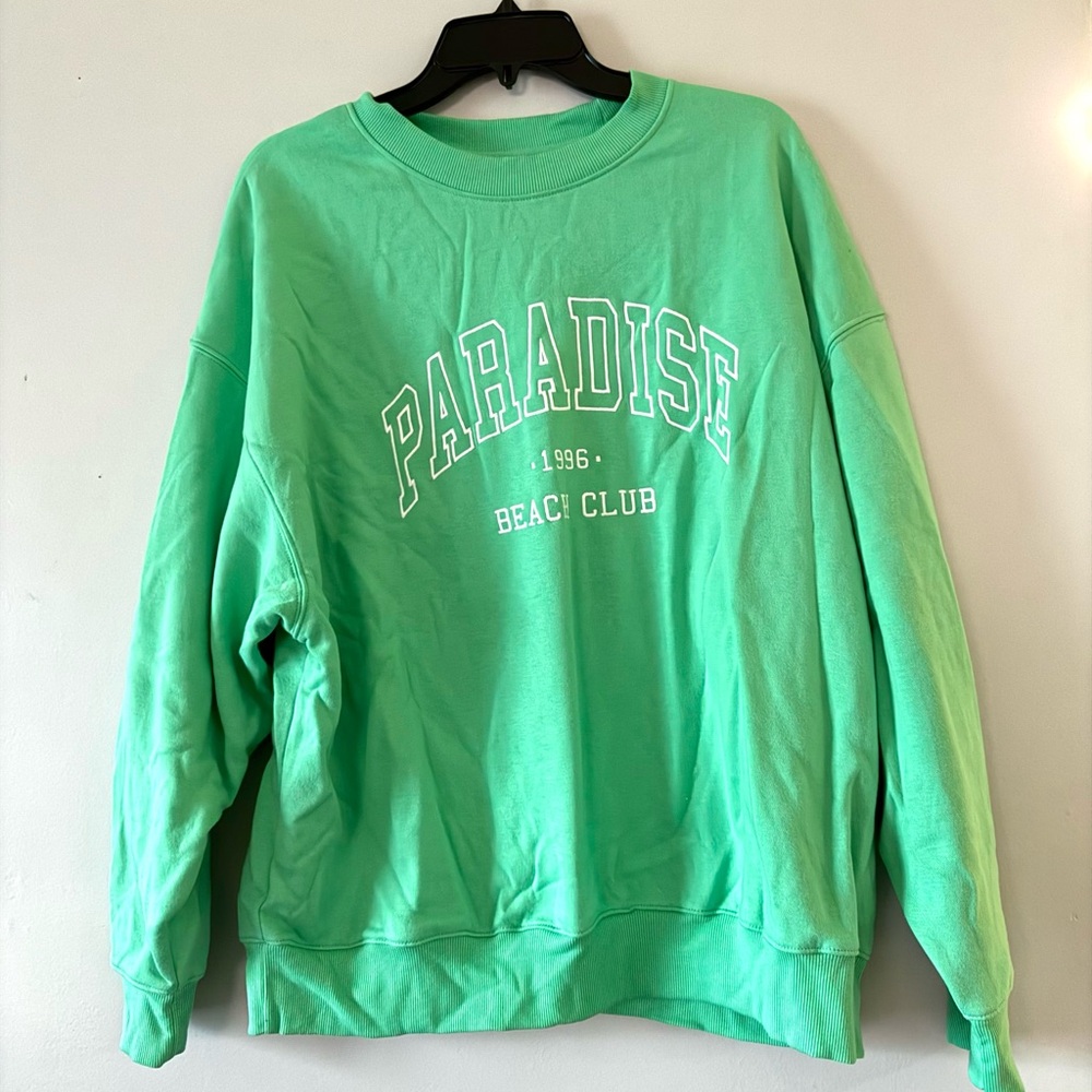 Target wild fable green crewneck sweatshirt